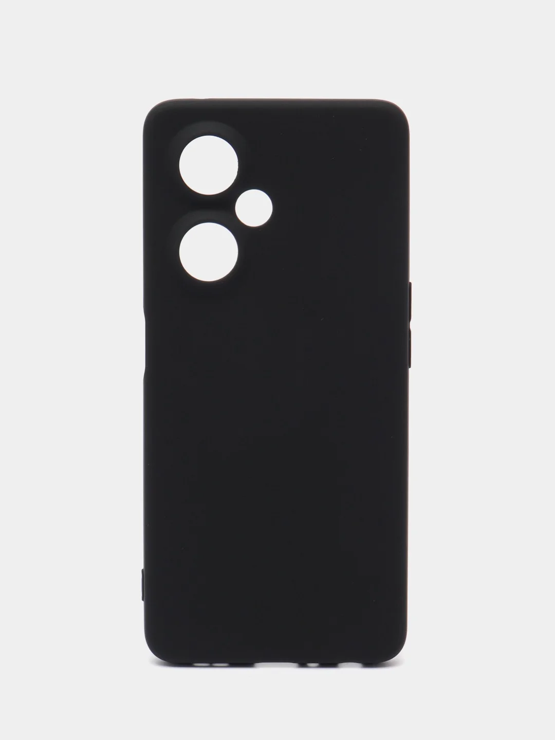 Черный чехол BROSCORP для OnePlus Nord CE 3 Lite матовый силиконовый тонкий, бортик вокруг камер