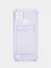 Аметистовый противоударный чехол realme C21y , кармашек для карт