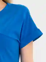 Лазурный платье, туника женская, летняя, трикотажная, на большие размеры
