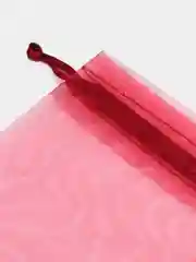 Бордовый мешочек из органзы, для подарка, 5 штук