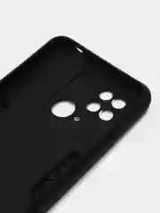 Хром чехол Xiaomi Redmi 10C / Poco C40, Редми 10C / Поко C40 с металлической подставкой кольцом