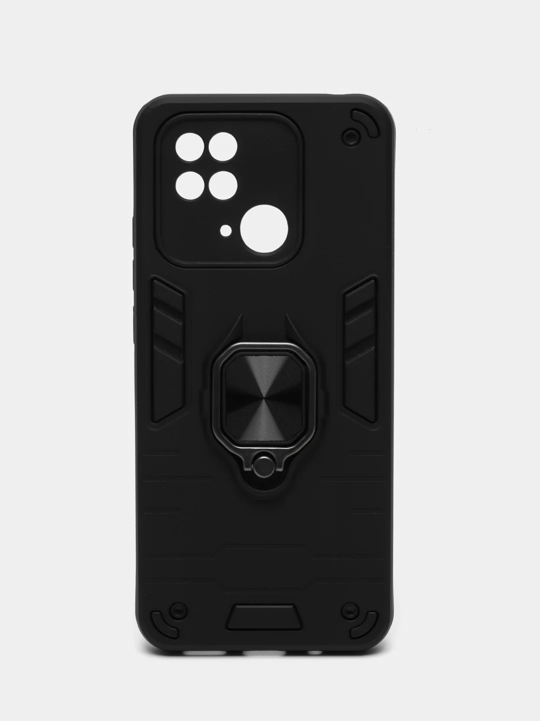 Хром чехол Xiaomi Redmi 10C / Poco C40, Редми 10C / Поко C40 с металлической подставкой кольцом
