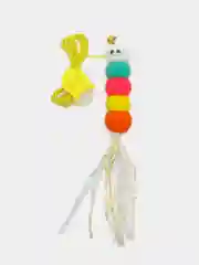 Красный игрушка-дразнилка для кошек, развивающая, на резинке