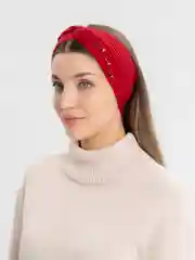 Красный повязка на голову женская / вязаная повязка/ чалма