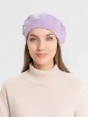 Лавандовый беретка
