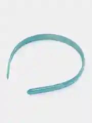 Голубой ободок для волос . Чёрный ободок. Летний яркий пластиковый ободок для волос