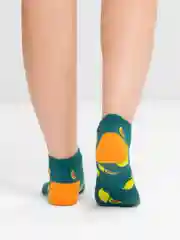 Зеленый носочки с фруктами