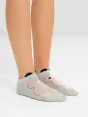 Мятный носки с ушками, укороченные