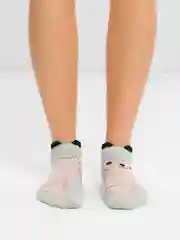 Мятный носки с ушками, укороченные