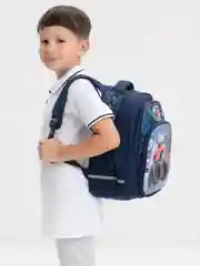Синий школьный рюкзак для мальчиков