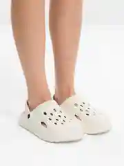 Белый сабо женские из ЭВА, размеры 36-41