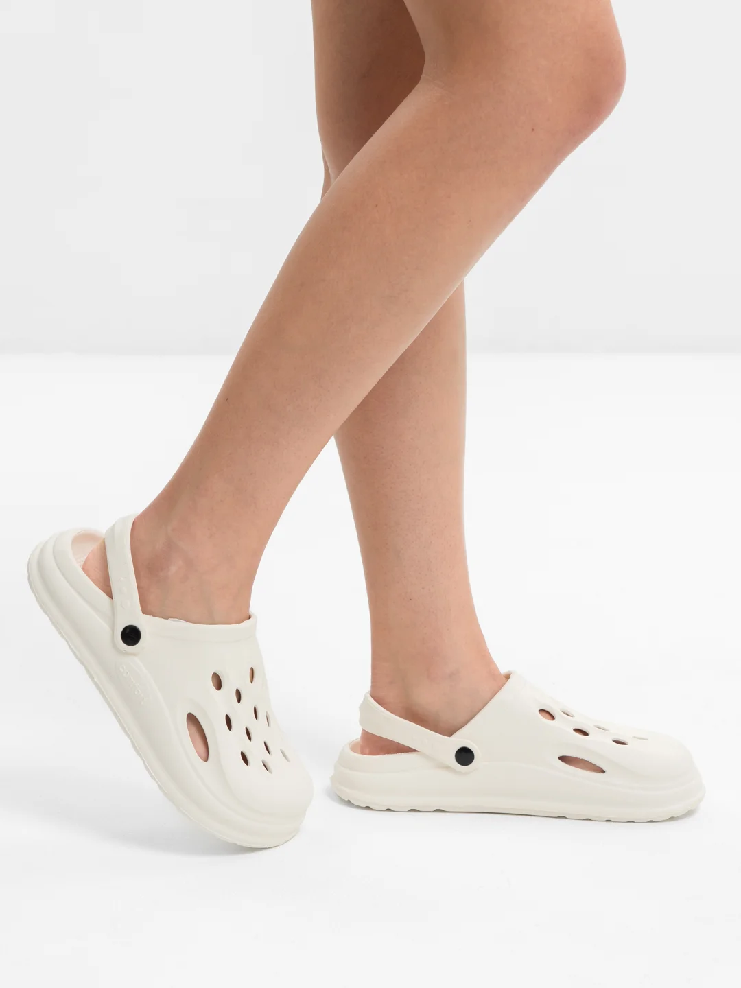 Белый сабо женские из ЭВА, размеры 36-41