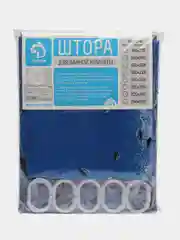 Голубой штора для ванны, 180*180 см, полиэстер, с люверсами