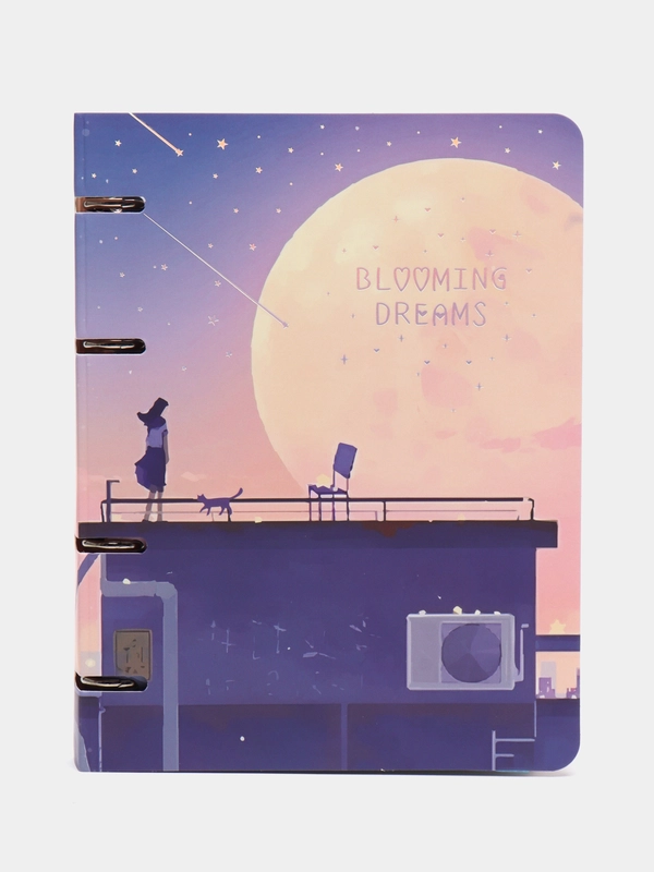 Тетрадь на кольцах, А5, 100 л, Blooming dreams