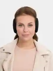 Черный наушники утепленные, зимние, демисезонные, осенние, весенние, женские, мужские, UNISEX