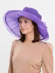 Красный женская летняя шляпа из органзы