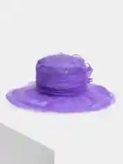 Красный женская летняя шляпа из органзы