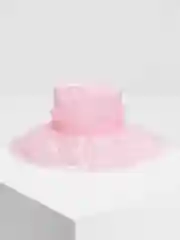 Конфетный женская летняя шляпа из органзы