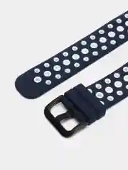 Темно-синий силиконовый перфорированный ремешок для Huawei Watch Fit 2