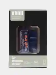 Синий автосканер считыватель ошибок ELM327 OBD II