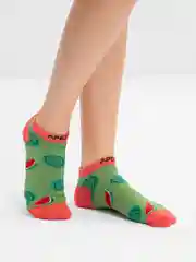 Лесной зеленый носки укороченные, хлопковые, плотные