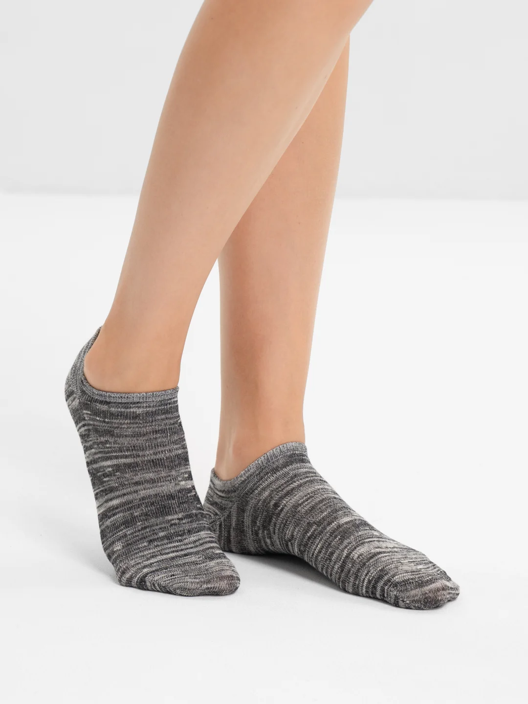 Черный носки женские короткие POOPSOCKS