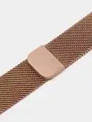 Золотой металлический ремешок "Миланская петля" для Xiaomi Mi Band 7 Pro