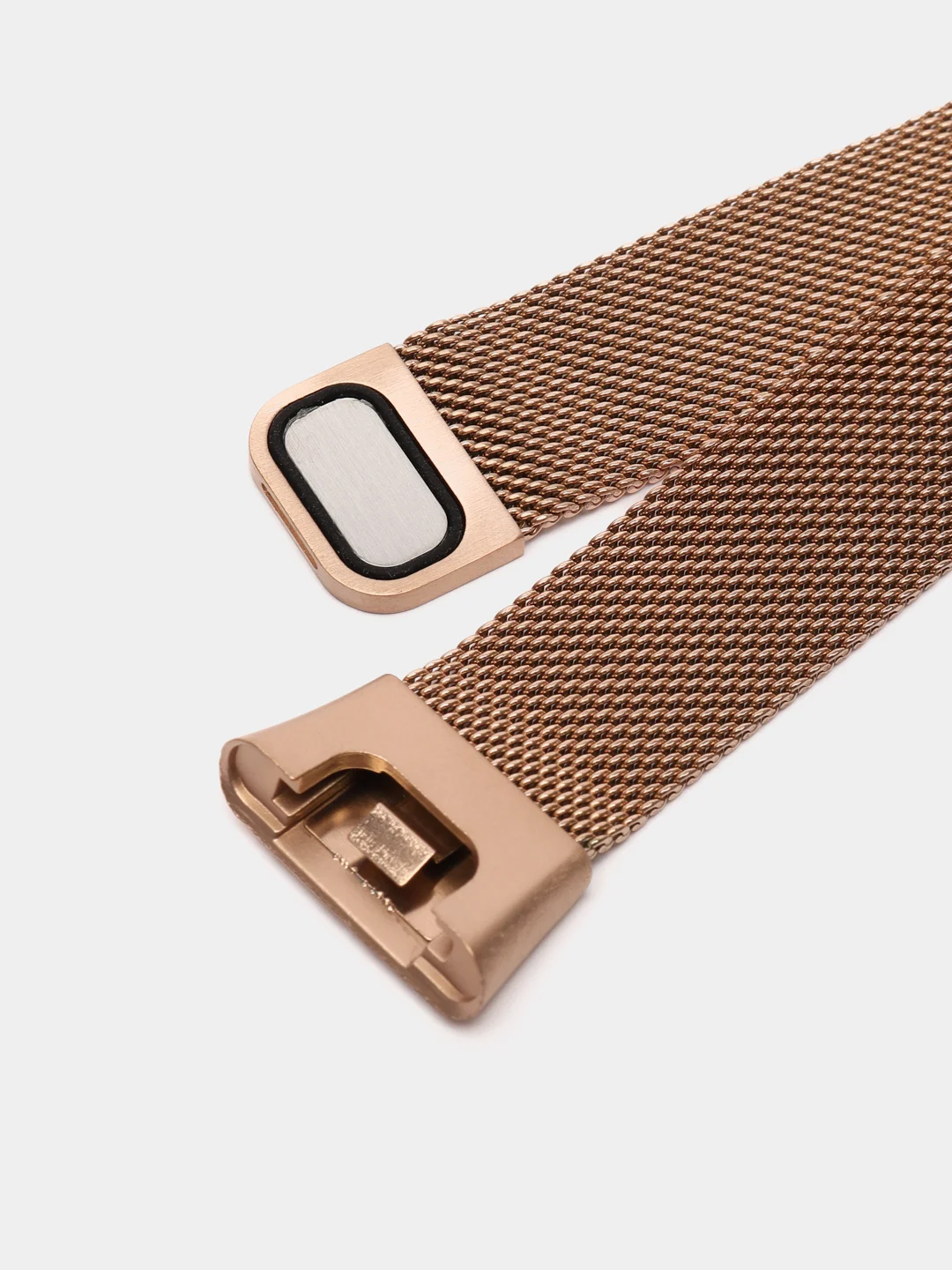 Золотой металлический ремешок "Миланская петля" для Xiaomi Mi Band 7 Pro