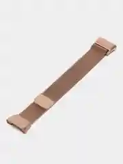 Золотой металлический ремешок "Миланская петля" для Xiaomi Mi Band 7 Pro