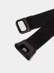 Черный металлический ремешок "Миланская петля" для Xiaomi Mi Band 7 Pro
