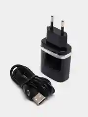 Белый сетевое зарядное устройство Hoco C12Q, Micro-USB 3.0A, 18W, 1 м