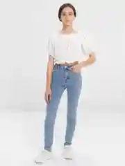 Джинсы американки женские, Skinny голубые