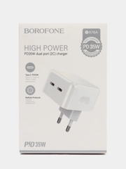Зарядное устройство 2 выхода Type-C BOROFONE BA76A быстрая зарядка 35 W