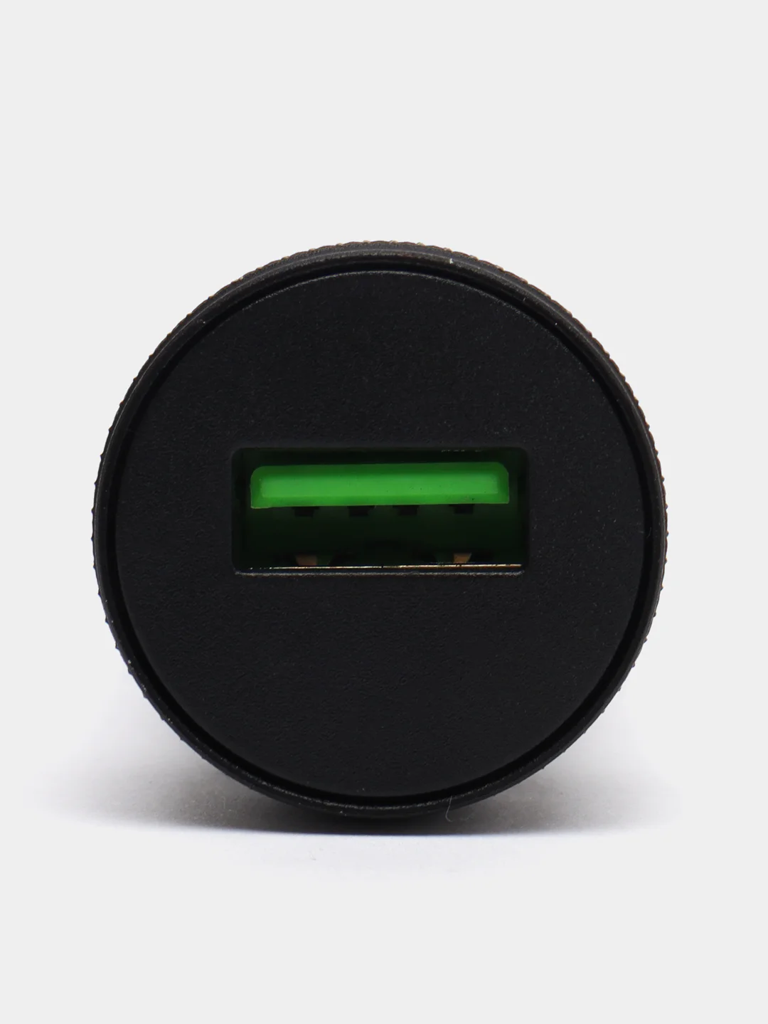 Серый блок автомобильный 1 USB Hoco Z49A с быстрой зарядкой (18W / QC3.0)