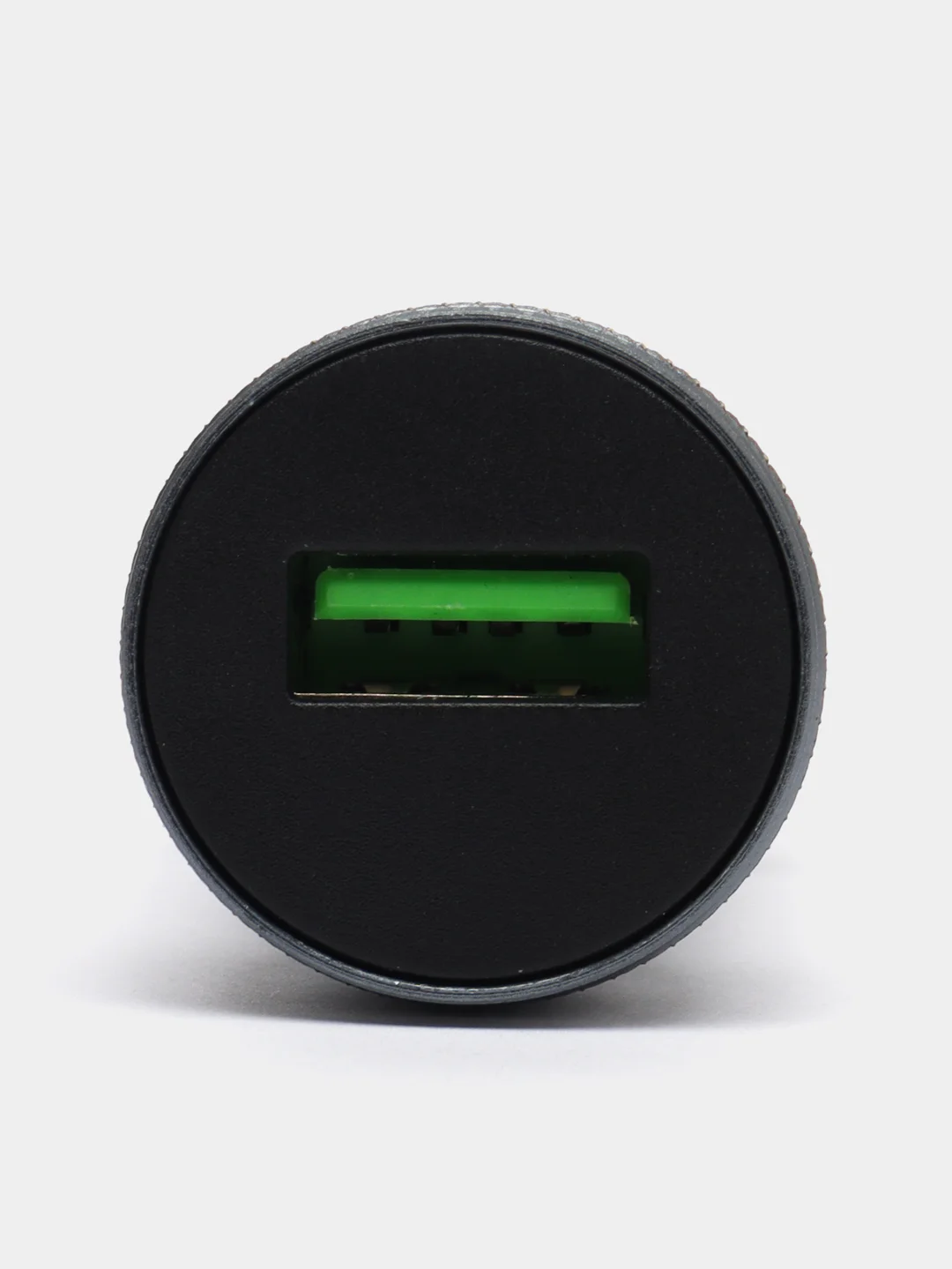 Серый блок автомобильный 1 USB Hoco Z49A с быстрой зарядкой (18W / QC3.0)