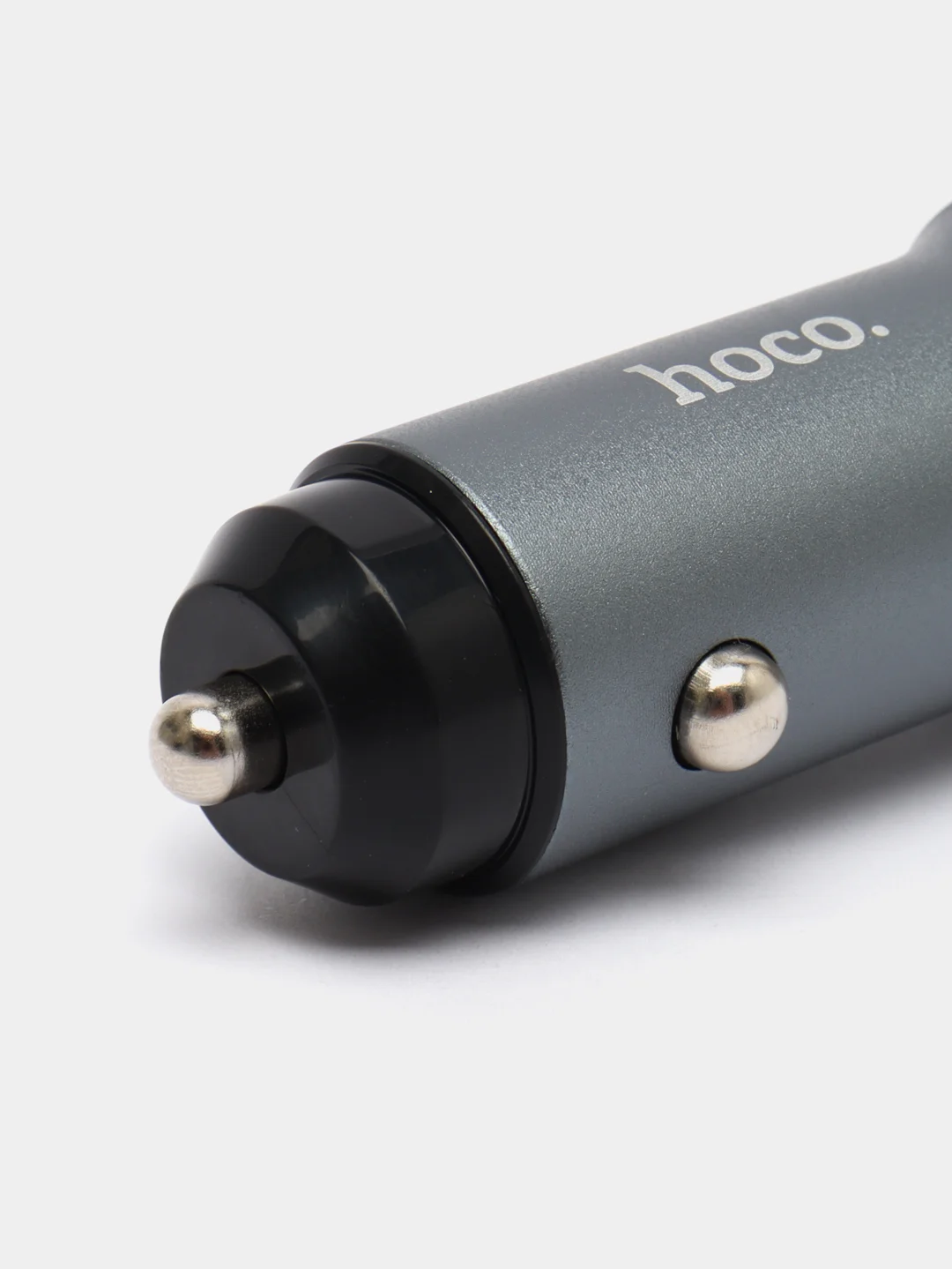 Серый блок автомобильный 1 USB Hoco Z49A с быстрой зарядкой (18W / QC3.0)