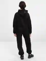 Черный костюм женский: худи и штаны