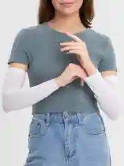 Белый рукава солнцезащитные