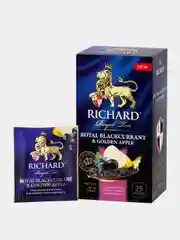 Чай чёрный Richard Royal Blackcurrant and Golden Apple, 25 пакетиков по 1,7 г
