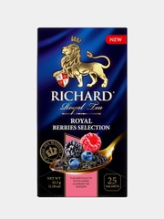 Чай чёрный Richard Royal Berries Selection, лесные ягоды, 25 пакетиков