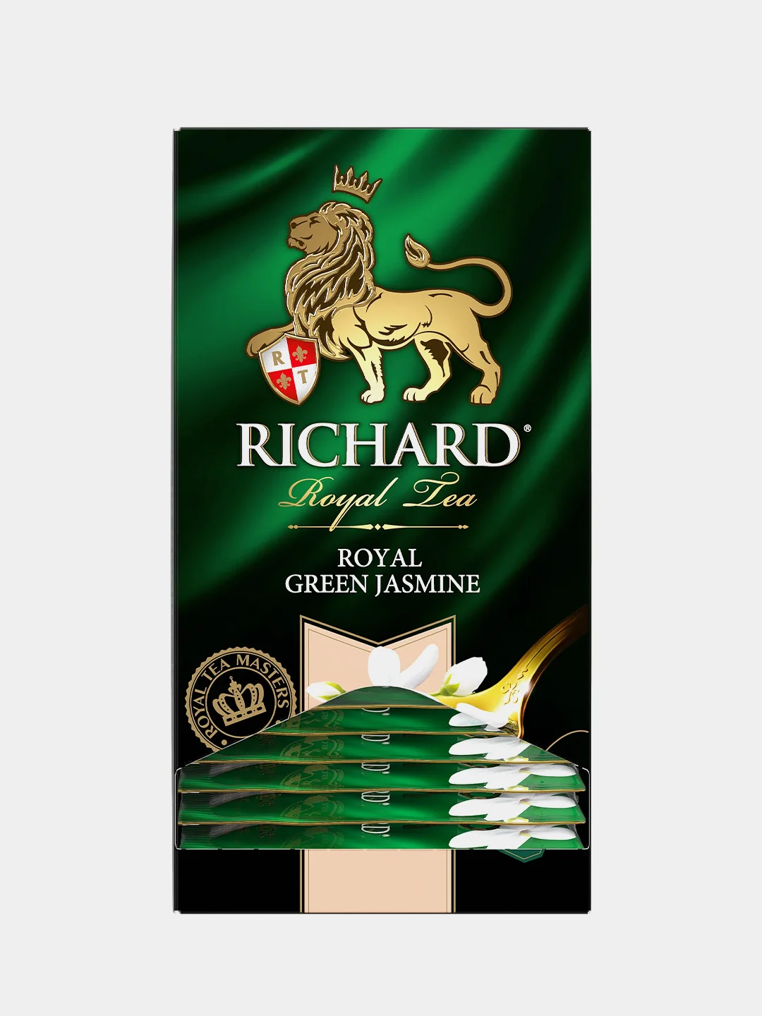 Чай зеленый Richard Royal Green Jasmine, ароматизированный, 25 пакетиков по 2 г