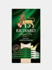 Чай зеленый Richard Royal Green Jasmine, ароматизированный, 25 пакетиков по 2 г