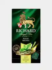 Чай зеленый Richard Royal Melissa, ароматизированный, 25 пакетиков по 1,5 г