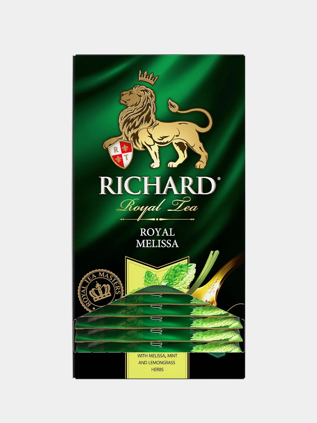 Чай зеленый Richard Royal Melissa, ароматизированный, 25 пакетиков по 1,5 г