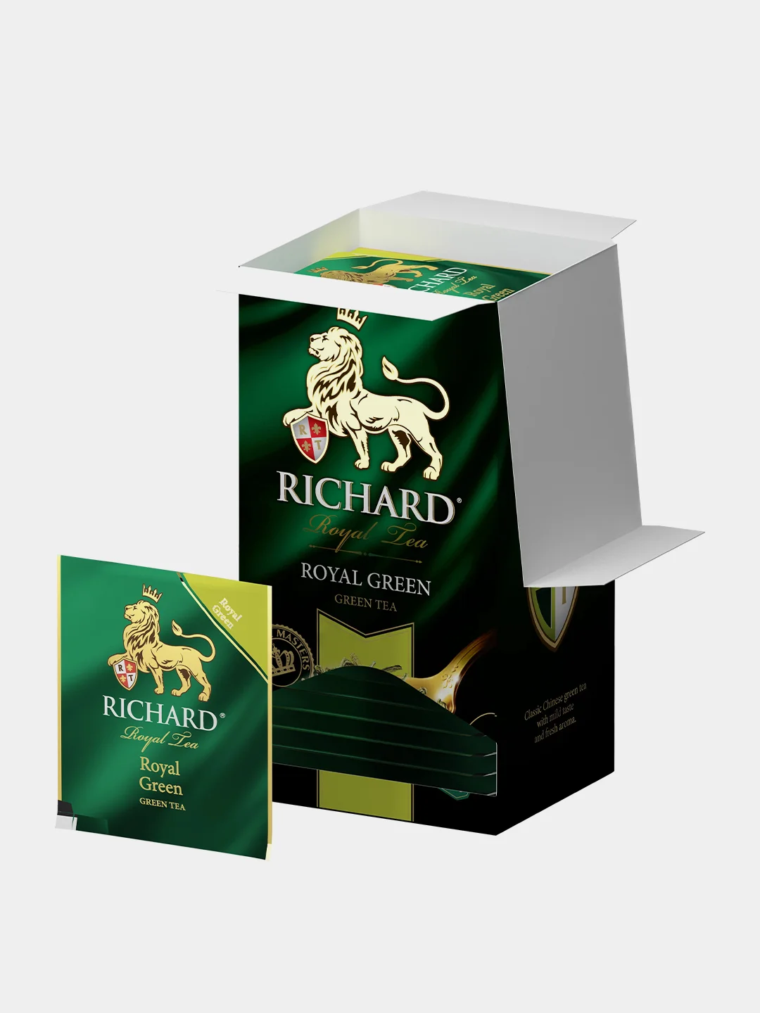 Чай зеленый Richard Royal Green, 25 пакетиков по 2 г