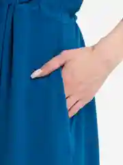 Синий женское платье