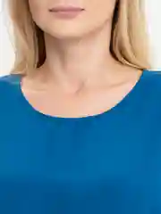 Синий женское платье