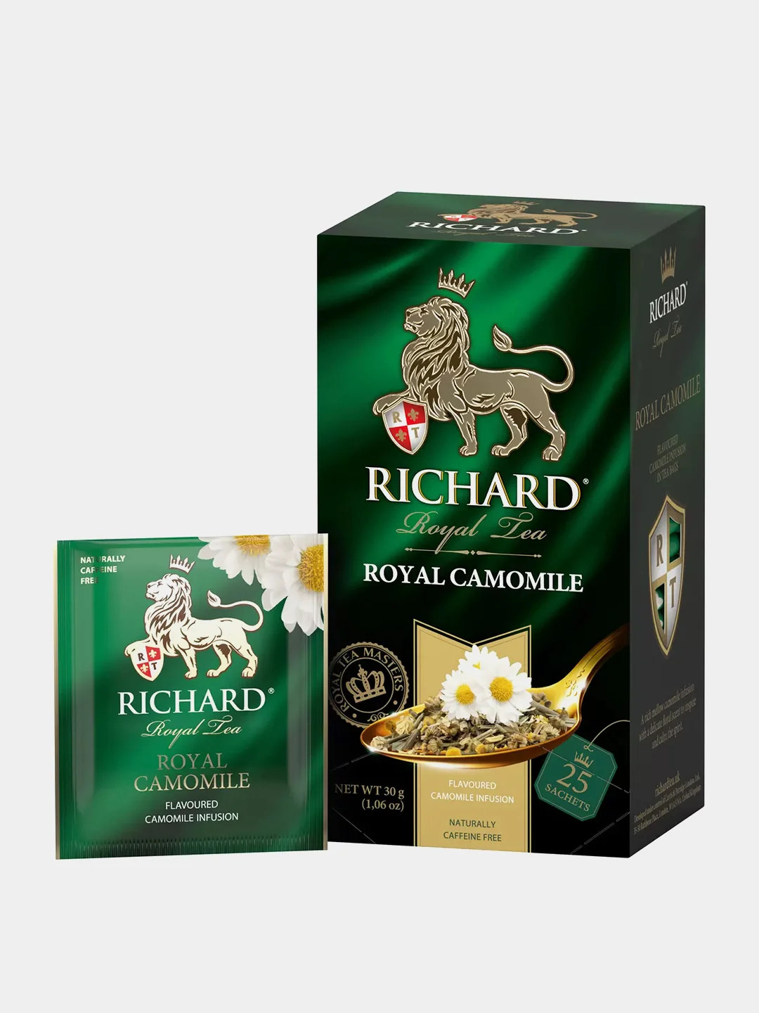 Чай Richard Royal Camomile, из цветов ромашки, 25 пакетиков по 1,2 г