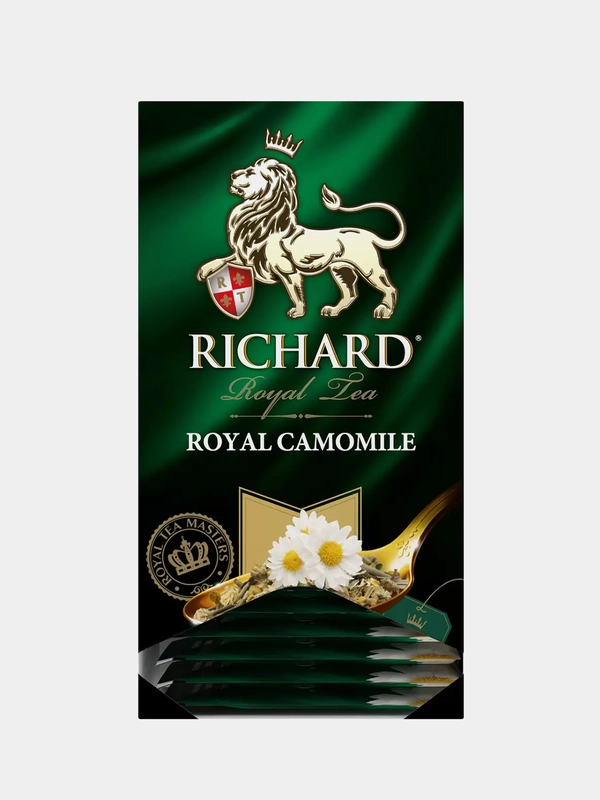 Чай Richard Royal Camomile, из цветов ромашки, 25 пакетиков по 1,2 г