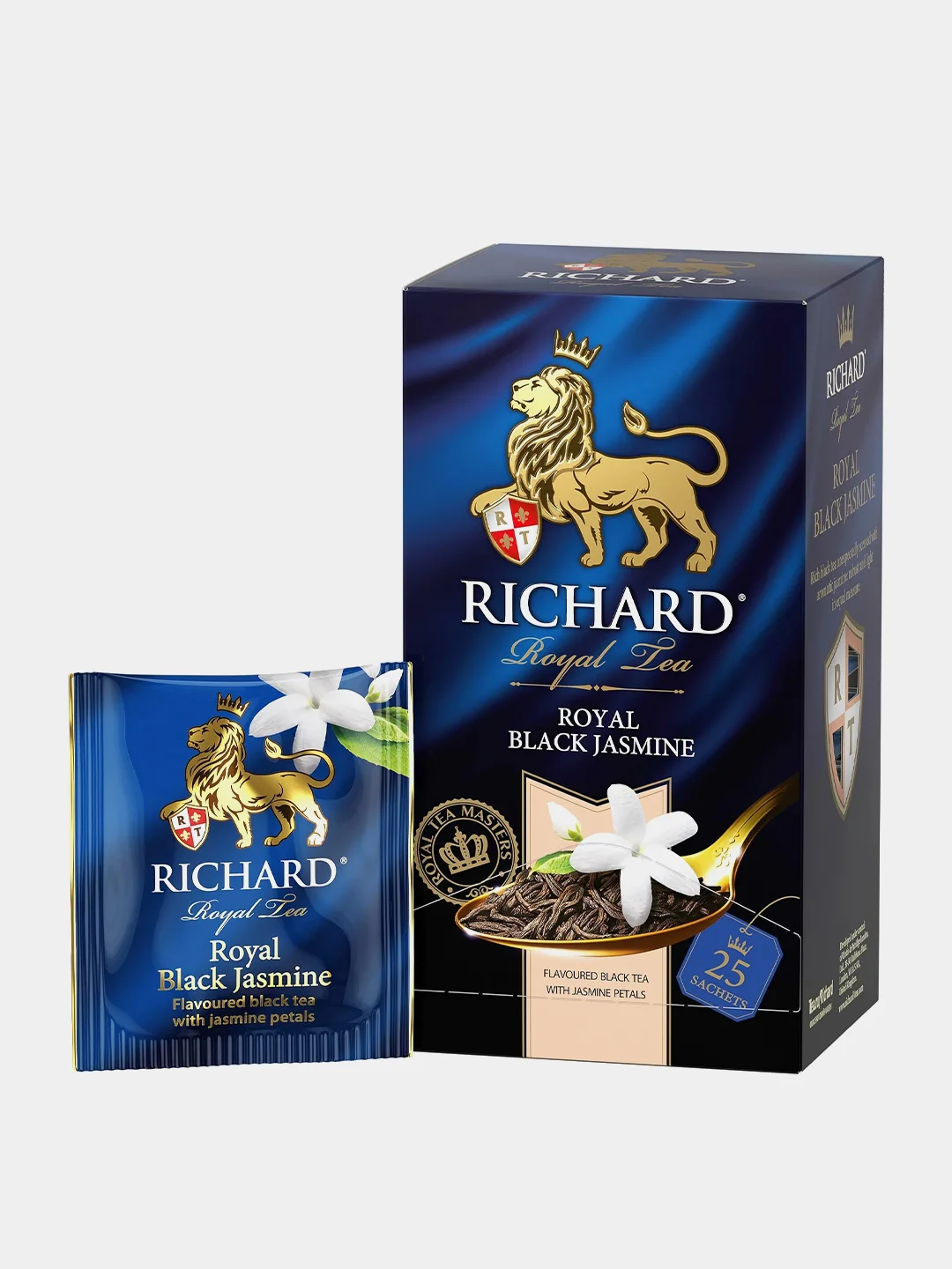 Чай черный Richard Royal Black Jasmine, ароматизированный, 25 пакетиков по 1,8 г